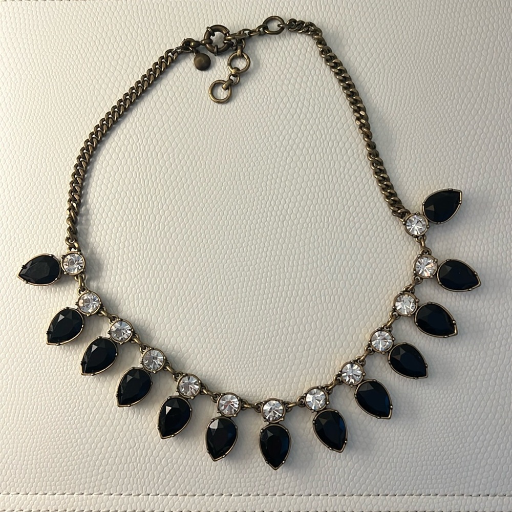 J Crew faux onyx necklace